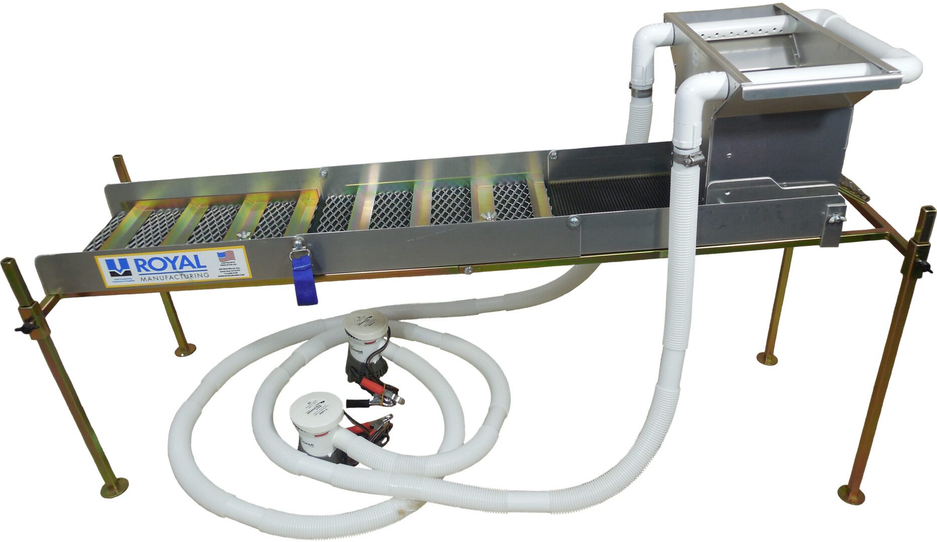 sluice box riffle angle
